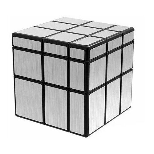 Головоломка QiYi MoFangGe 3x3x3 Mirror Blocks (матовый, с наклейками) серебристый от компании М.Видео - фото 1