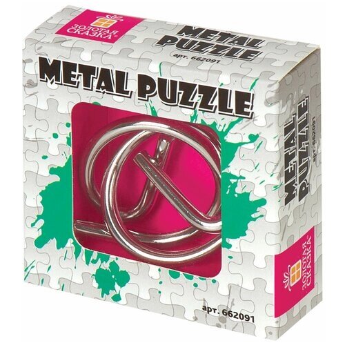 Головоломка Золотая сказка Metall Puzzle 662091 12 шт. серебристый от компании М.Видео - фото 1