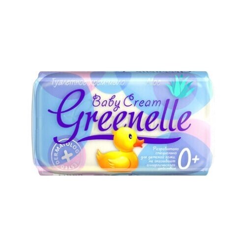 Гомельский Жировой Комбинат "Greenelle - Baby Cream" Туалетное крем мыло "Baby Cream Aloe" овальное 90 г. (Гомельский Жировой Комбинат) от компании М.Видео - фото 1