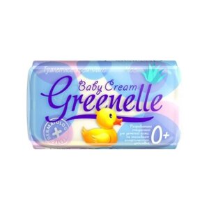 Гомельский Жировой Комбинат "Greenelle - Baby Cream" Туалетное крем мыло "Baby Cream Aloe" овальное 90 г. (Гомельский Жировой Комбинат)