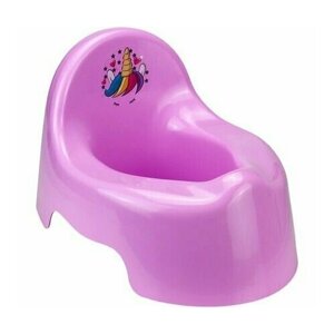 Горшок детский единорог / Детский туалет цвет фиолетовый