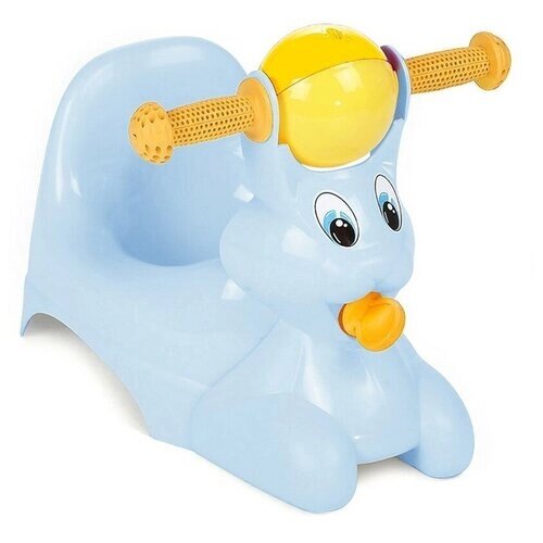 Горшок-игрушка Little Angel "Зайчик", цвет пастельно-голубой