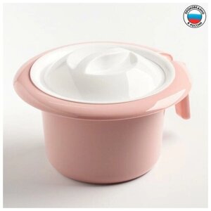 Горшок туалетный детский «Кроха», цвет розовый, 1,75 л.
