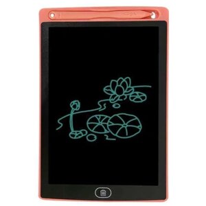 Графический планшет для рисования детский, со стилусом, розовый