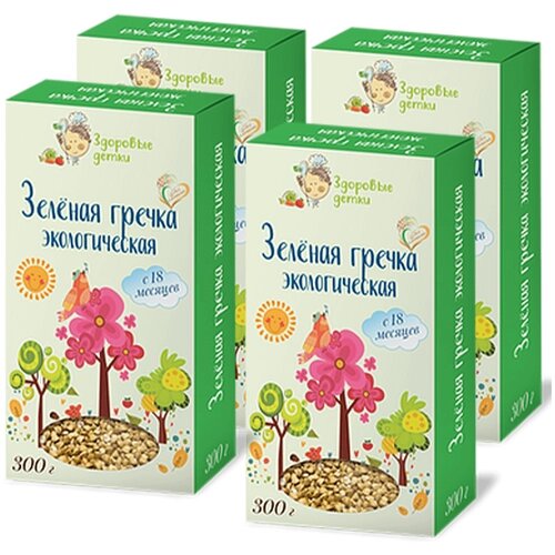 Гречка зеленая, 300г 18 мес, Оргтиум (4 шт) от компании М.Видео - фото 1