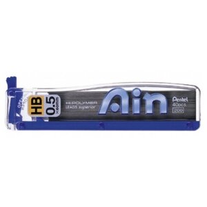 Грифели для автоматического карандаша HI-Polymer AIN, 0.5 мм, HB