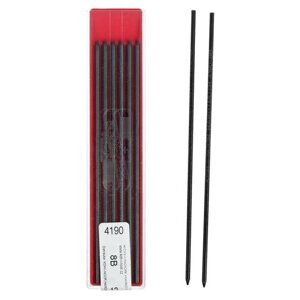 Грифели для цанговых карандашей Koh-I-Noor 4190/08 В, 2,0 мм, 12 штук в упаковке