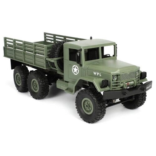 Грузовик WPL Army Truck RTR (WPLB-16), 1:16, 40 см, green от компании М.Видео - фото 1