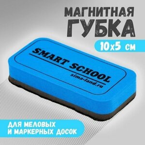 Губка для меловых и маркерных досок «Smart school», 10 х 5 см (комплект из 17 шт)