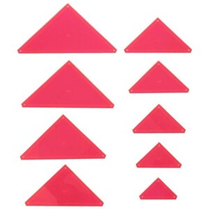 Hemline Набор лекал-треугольников для пэчворка Sew Easy ERGG08, 9 шт. розовый 9 шт.