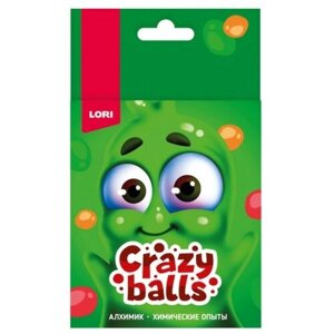 Химические опыты. Crazy Balls "Оранжевый, зелёный и сиреневый шарики" Оп-102