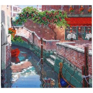 Hobby & Pro Набор для вышивания бисером Венеция 30 х 27 см (БН-3068) разноцветный