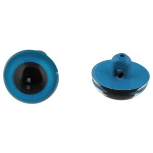 HobbyBe Глаза кристальные пришивные, CRP- 10-5, 24 шт. голубой 1.1 см