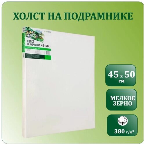 Холст для рисования грунтованный на подрамнике, 45х50 см, Хоббитания, 100 % хлопок 380 гр/м2, холст для акрила, масла и гуаши от компании М.Видео - фото 1