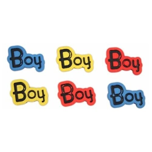 I1580-DW2 Декоративный элемент 'Boy', упак./6 шт., Magic Buttons от компании М.Видео - фото 1