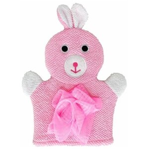 IBRICO/Мочалка-рукавичка, губка детская для купания малышей (Фиолетовый