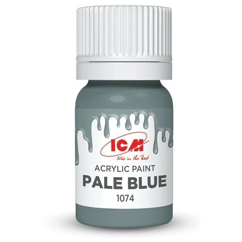 ICM Краска акриловая, Бледно-голубой (Pale Blue), 12 мл, C1074 от компании М.Видео - фото 1