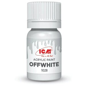 ICM Краска акриловая, Грязно-белый (Offwhite), 12 мл, C1028