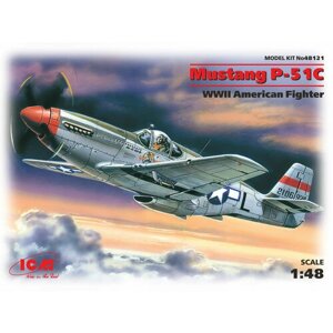 ICM Сборная модель Mustang P-51C Американский истребитель Второй мировой войны, 1/48