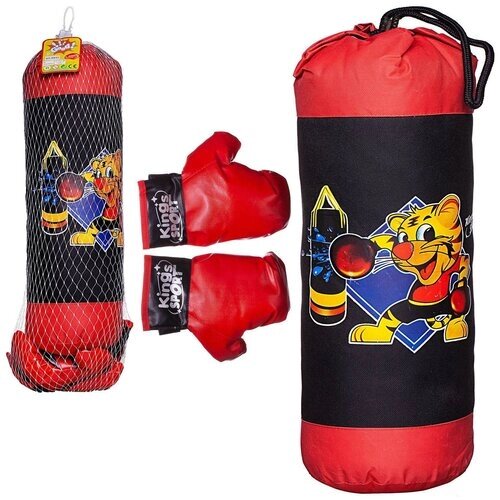 Игра Боксерский набор Junfa "Точный удар": груша 71см, перчатки WA-C9449 от компании М.Видео - фото 1