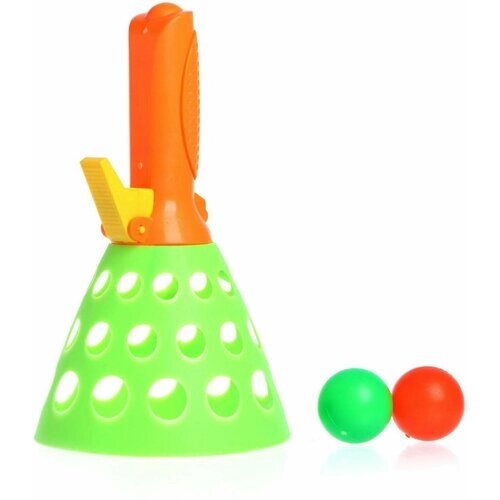 Игра "Кидай лови", 1 конус, 2 шарика, цвет сюрприз, для детей от компании М.Видео - фото 1