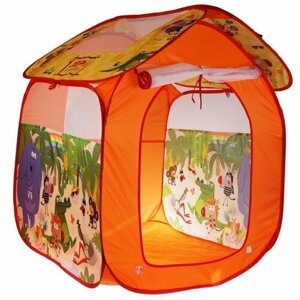 Играем вместе - Палатки "Играем вместе" Детская палатка Зебра в клеточку 83 х 80 х 105 см GFA-ZEBRA-R