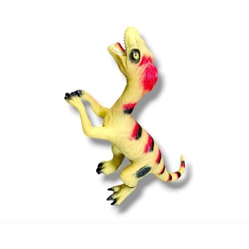 Игровая фигурка динозавр Монолофозавр 40 см со звуком желто-красный от компании М.Видео - фото 1