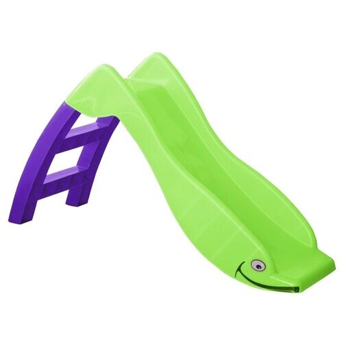 Игровая горка "Дельфин" (зеленый/фиолетовый) от компании М.Видео - фото 1