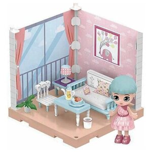 Игровой набор Abtoys WJ-14329 Модульный домик Мини-кукла в гостинной