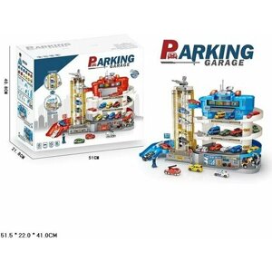 Игровой набор для мальчиков Parking Garage "Police" со спиральным лифтом , YDX52-2