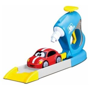 Игровой набор для малышей Volkswagen Gas&Go с пусковым устроиством. Bburago Junior. 16-88608