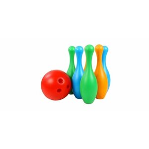 Игровой набор Кегли+шар, 7 предметов, Орион
