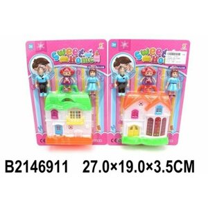 Игровой набор Кукольный домик, в комплекте предметов 4шт. Shantou Gepai 21868
