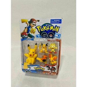Игровой набор Pokemon Go / Фигурки Пикачу и друзья 5шт