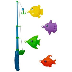 Игровой набор рыбалка, удочка, 4 рыбки (529-19)