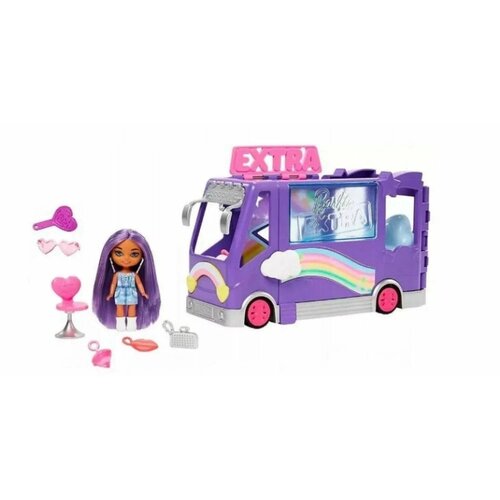 Игровой набор с куклой Barbie Экстра мини туристический автобус от компании М.Видео - фото 1