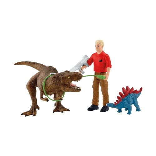 Игровой набор Schleich Атака Тиранозавра Рекса 41465, 4 дет. от компании М.Видео - фото 1