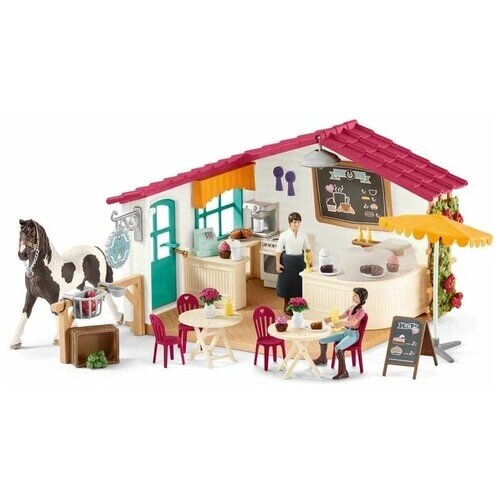 Игровой набор Schleich Кафе для наездников 42519, 51 дет. от компании М.Видео - фото 1