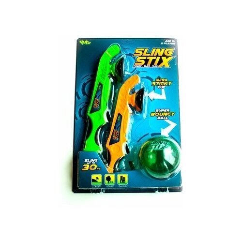 Игровой набор Yulu Sling Stix (2 устройства для запуска с присоской, 1 мяч попрыгун) (YL032) от компании М.Видео - фото 1