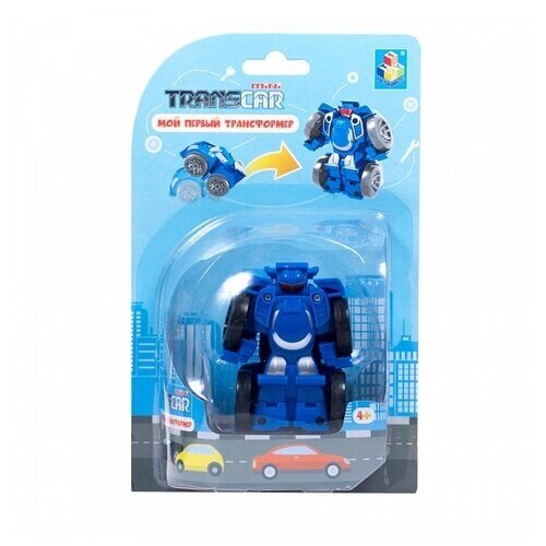 Игрушка 1TOY Мой первый трансформер Суперкар синий от компании М.Видео - фото 1