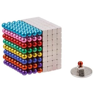 Игрушка-антистресс куб из магнитных шариков и кубиков 5 мм, Forceberg