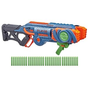 Игрушка бластер Nerf Elite 2.0 Flipshots Flip-32, 79.7 см, голубой/оранжевый