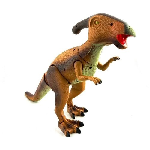 Игрушка динозавр на пульте управления The New World (световые и звуковые эффекты) RUI CHENG 9987-Brown от компании М.Видео - фото 1