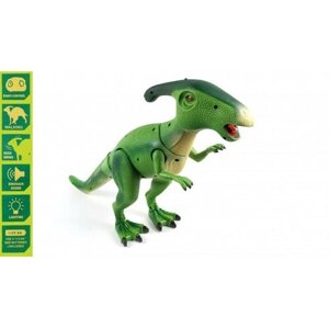 Игрушка динозавр на пульте управления The New World (световые и звуковые эффекты) RUI CHENG 9987-Green
