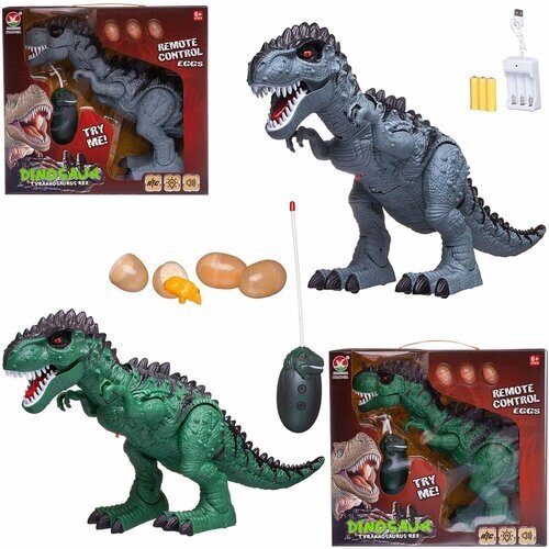 Игрушка Динозавр на р/у Тираннозавр, световые и звуковые эффекты, в коробке 35,5х16х32,5 см - Junfa Toys [WB-00694] от компании М.Видео - фото 1