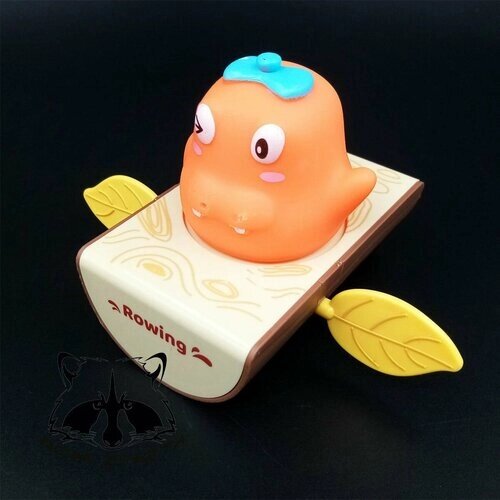 Игрушка для купания заводной Дино оранжевый от компании М.Видео - фото 1