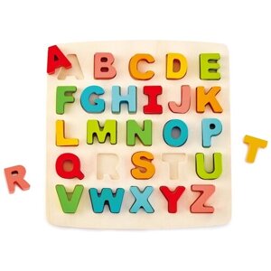 Игрушка для малышей сортер деревянный "Английский алфавит"