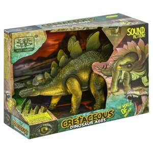 Игрушка интерактивная Динозавр Стегозавр, звуковые и световые эффекты. Junfa Toys [WS5355]