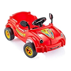 Игрушка Машина-каталка педальная Cool Riders, с клаксоном красн. 2887_Red