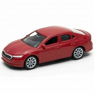 Игрушка модель машины 1:38 SKODA OCTAVIA IV 43806WR красный Welly